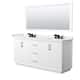 Option White / White Quartz Top / Matte Black Hardware