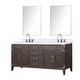 preview thumbnail 34 of 38, Lexora Laurel Bath Vanity, Carrara Marble Top, Faucet Set, and Mirror