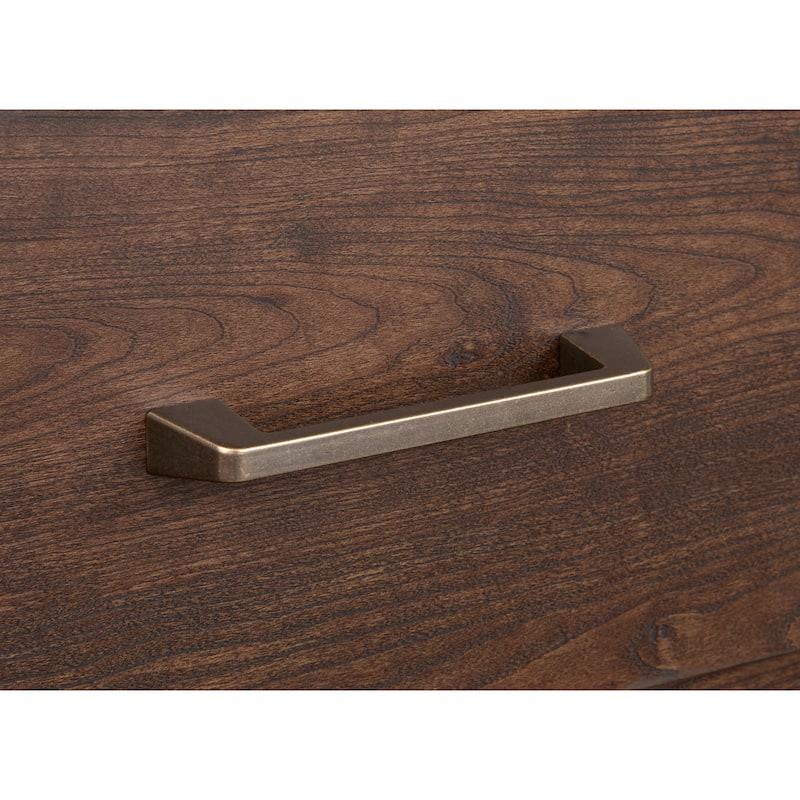Magnussen Home Llewellyn Columbian Walnut Panel Storage Bed