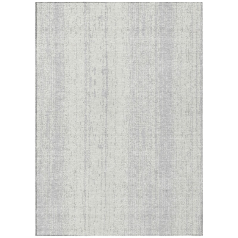 HomeRoots Striped Transitional Rectangle Outdoor Rug - 5' X 8'