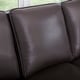 preview thumbnail 7 of 7, Abbyson London Top Grain Leather 2 Piece Loveseat and Sofa Living Room Set