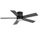 preview thumbnail 9 of 36, 42"/52" Modern Black Flush Mount Ceiling Fan with LED Light and Remote