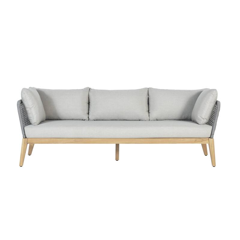 Cypress Teak Wood Sofa with Rope Design
