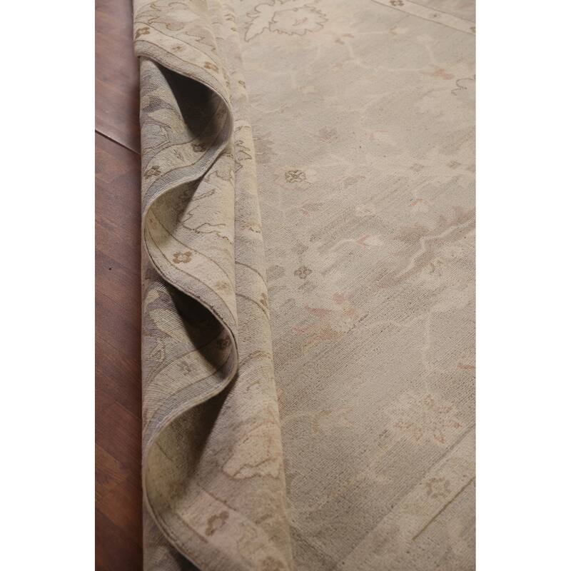 Traditional Kazak Area Rug Hand-Knotted Floral Wool Carpet - 8'9" x 9'8"