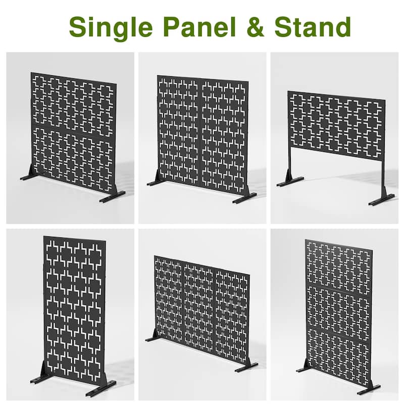 6 ft. H x 4 ft. Metal Privacy Screen Free Standing - 72*47