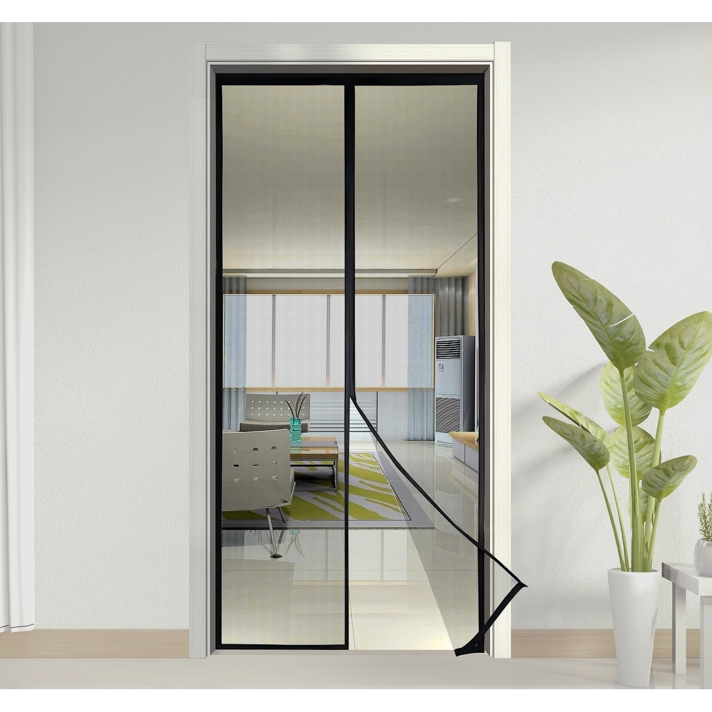 Magnetic Screen Door Fit Door Size 39 x 83 , French Door Mesh Curtain  with Heavy Duty 
