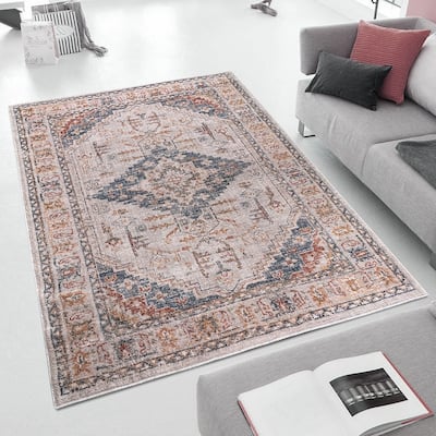 Vintage Medallion Woven Area Rug - 8'x10'