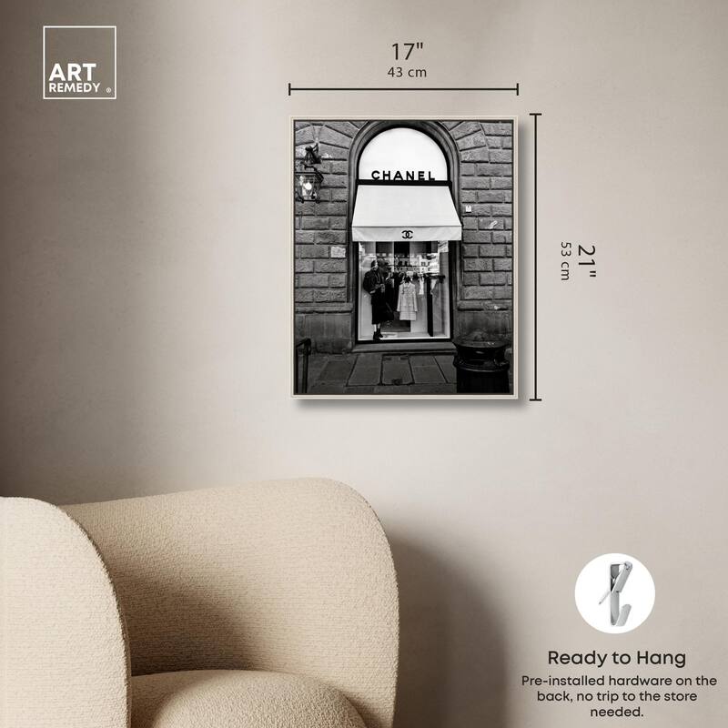Fashion House Window Canvas by Art Remedy