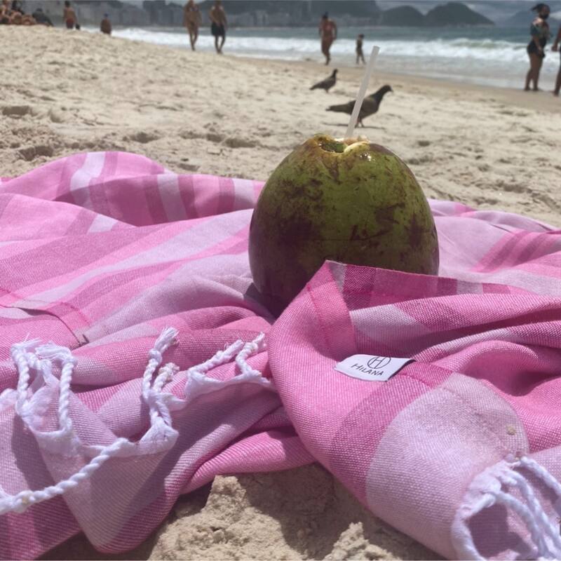 Hilana Upcycled Cotton Samara Sustainable Turkish Towel Bed Bath