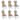 Alencon Beige and Cappuccino Upholstered Dining Chairs (Set of 6)
