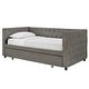 preview thumbnail 6 of 18, Kahler Weave Fabric Daybed with Metal Slats by iNSPIRE Q Classic Grey