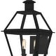 preview thumbnail 5 of 5, Rue De Royal 2-Light Earth Black Outdoor Wall Lantern