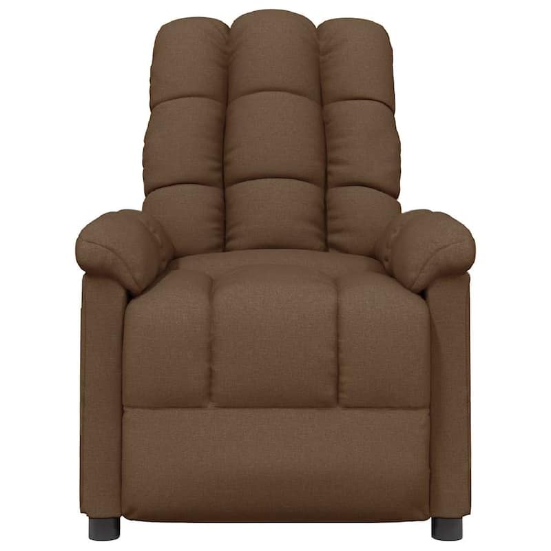 vidaXL Recliner Brown Fabric - 29.1" x 39" x 40.2"