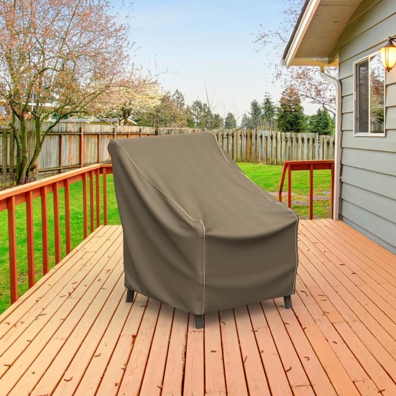 Budge StormBlock™ Hillside Black and Tan Patio Chair Cover