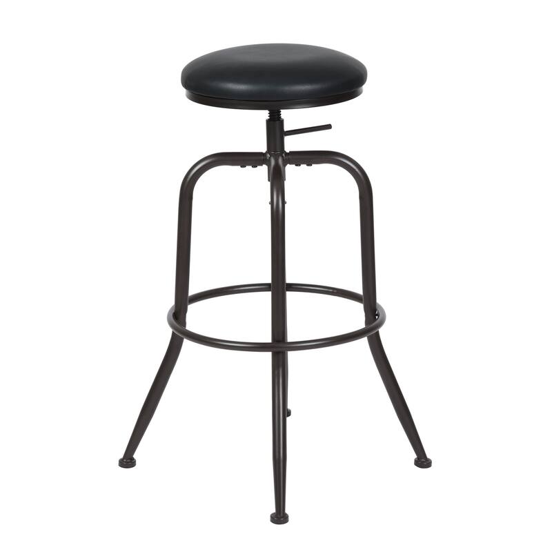 Walker Bar Stools Height Adjustable Kitchen Stool with Cushion Seat