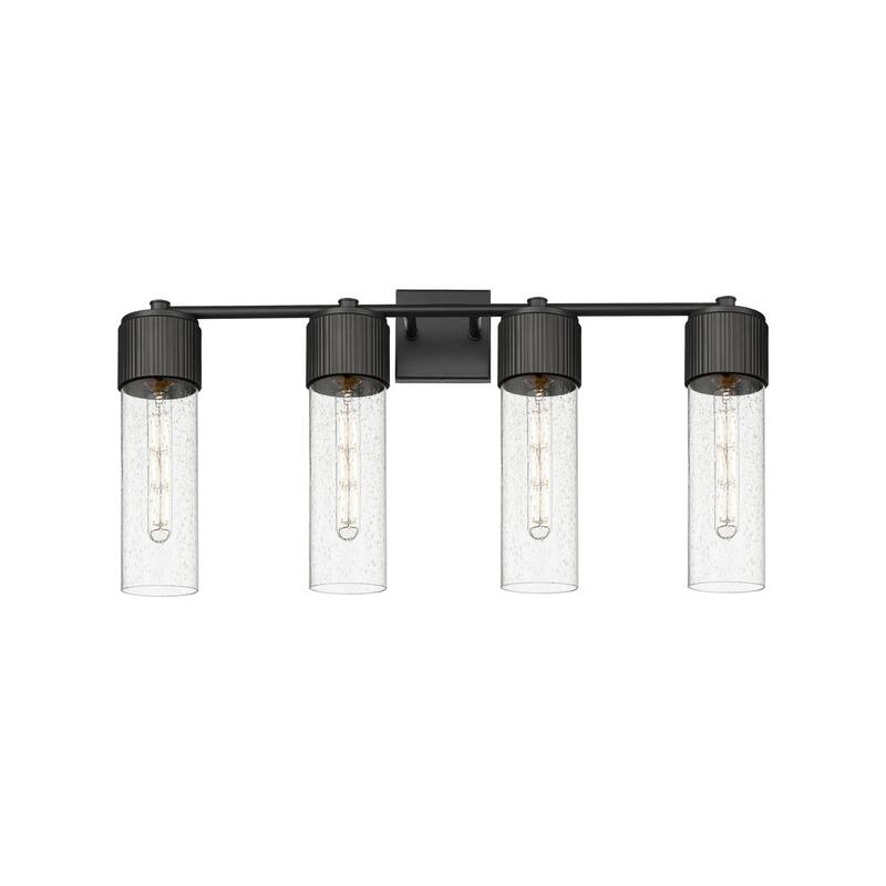 Innovations Lighting 428-4W-16-31 Bolivar Vanity Bolivar 4 Light 31" - Matte Black / Seedy