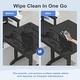 preview thumbnail 9 of 24, HDPE 35.8''L Square Dining Table with 1.7''D Bulit-in Umbrella Hole