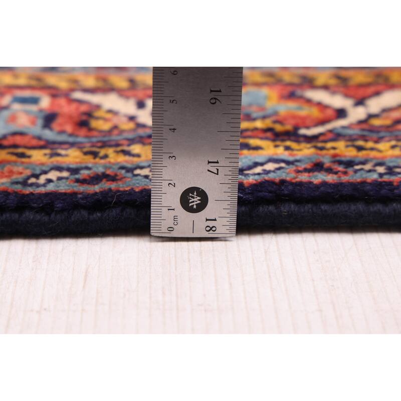 ECARPETGALLERY Hand-knotted Andelz Dark Navy Wool Rug - 4'2 x 7'3