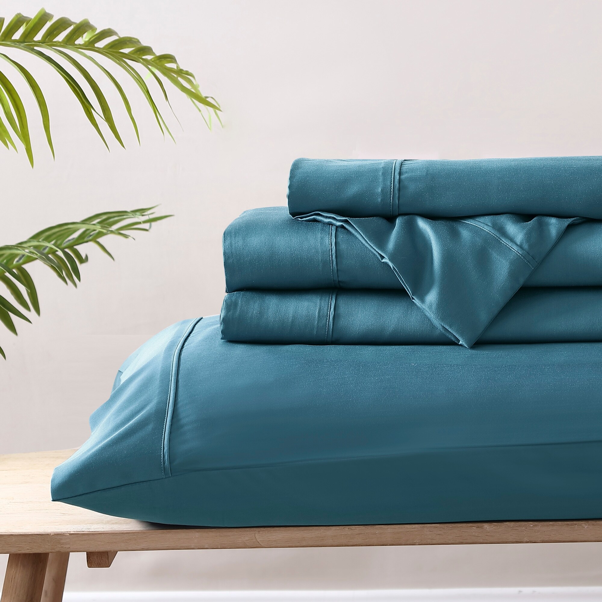 Shop For Brielle Home 300 Thread Count Tencel Lyocell Sateen Sheet Set Get Free Delivery On Everything At Overstock Your Online Bedding Basics Store Get 5 In Rewards With Club O 32965261