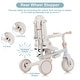preview thumbnail 4 of 12, 7 in 1 Baby Tricycle, Foldable Toddler Tricycle with Removable and Adjustable Parent Handle, blue