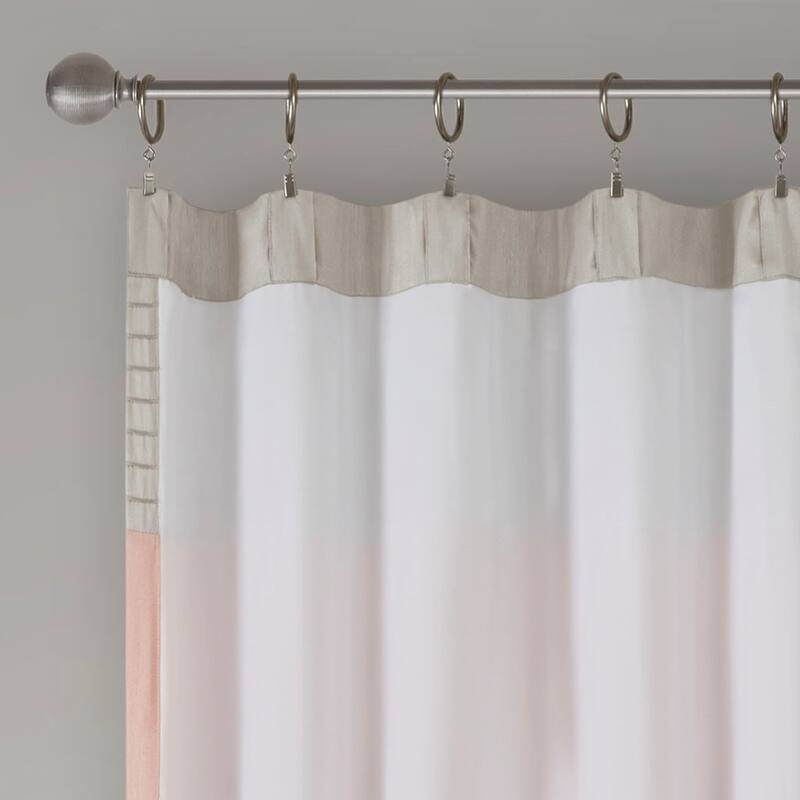 Polyoni Pintuck Curtain Panel(Only 1 Pc Panel)