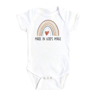 Religious God Image - Baby Boy Girl Clothes Infant Bodysuit Funny Cute Newborn