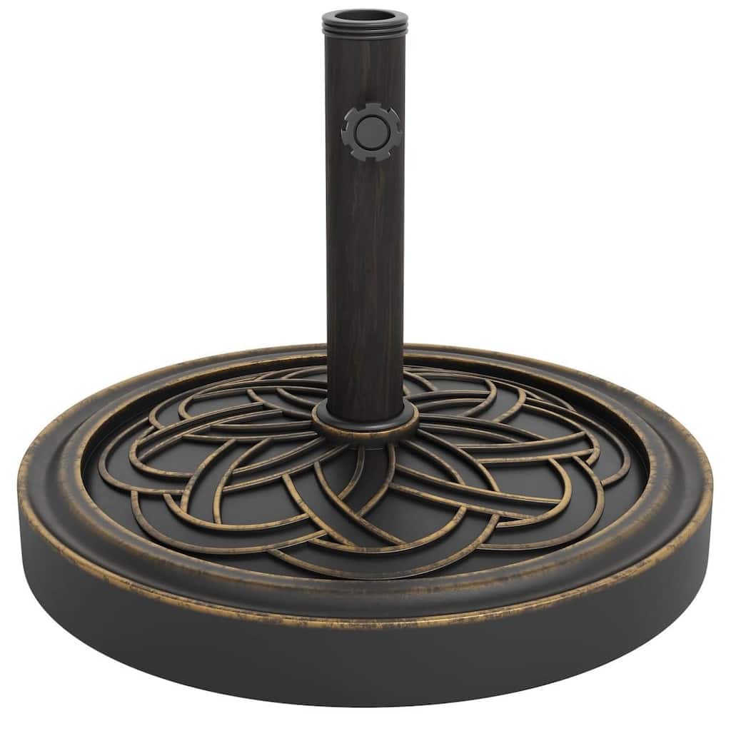 Round Patio Umbrella Base, 26.5 lb Weighted Stand Adapter for 1.5"-2.1" Poles, Fits 7.5-11FT Umbrellas