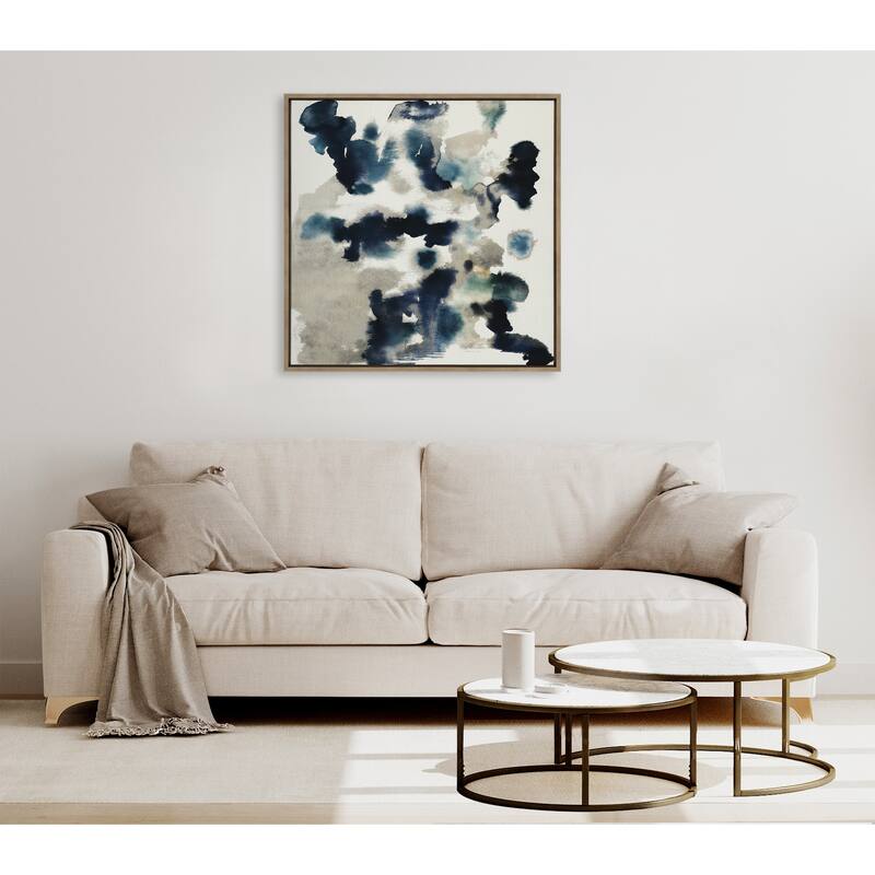 Kate and Laurel Sylvie Gilded Watercolor Frame Canvas by Amy Lighthall