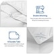 preview thumbnail 7 of 10, Medium Warmth All Season 600 Fill Power White Goose Feather Down Comforter Duvet Insert