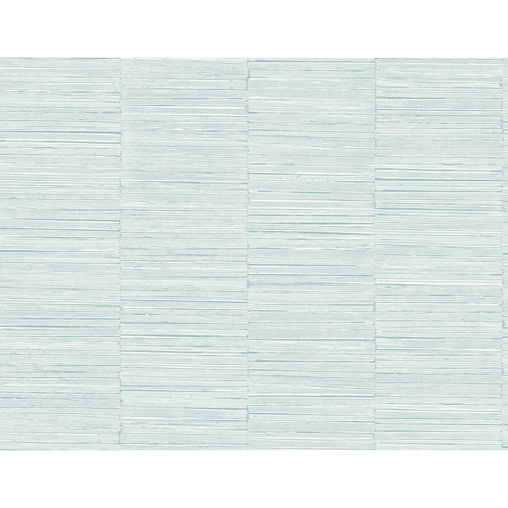 A-Street Prints Jenga Aqua Striped Column Wallpaper