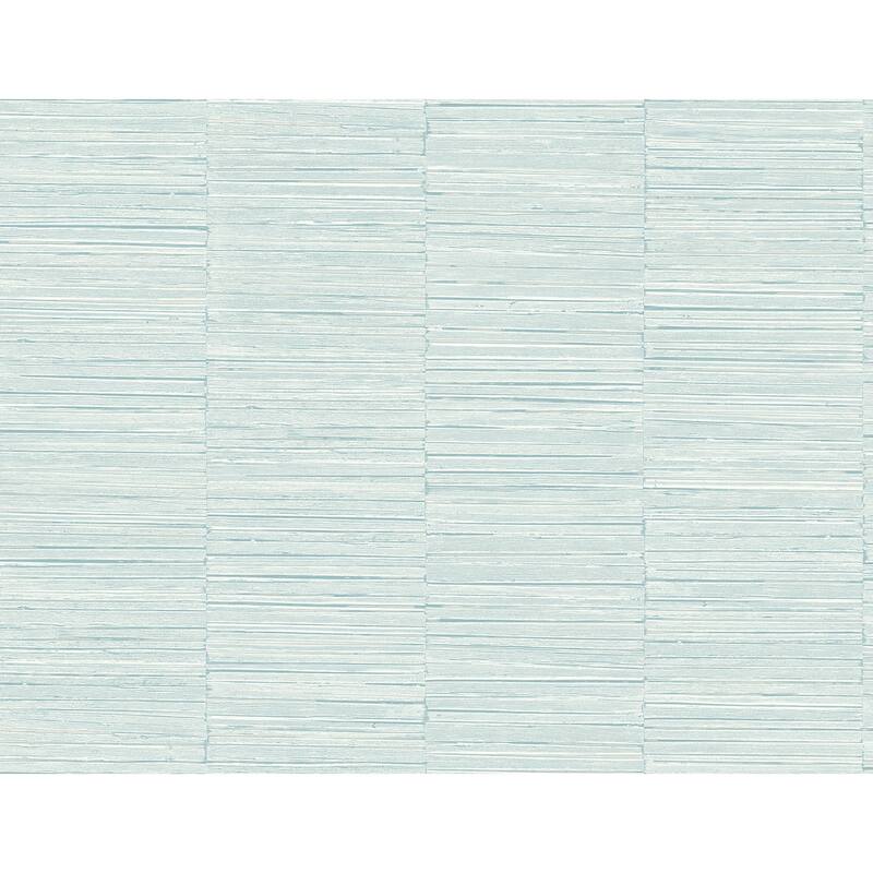 A-Street Prints Jenga Aqua Striped Column Wallpaper