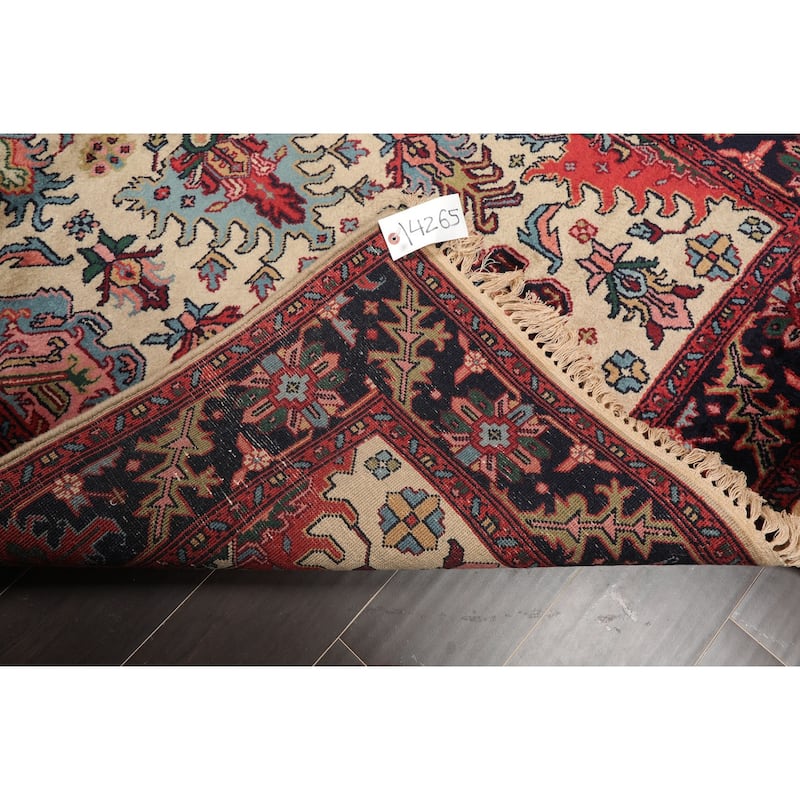 Hand Knotted Beige,Black Persian Wool Traditional Oriental Area Rug (4x6) - 4' x 6'