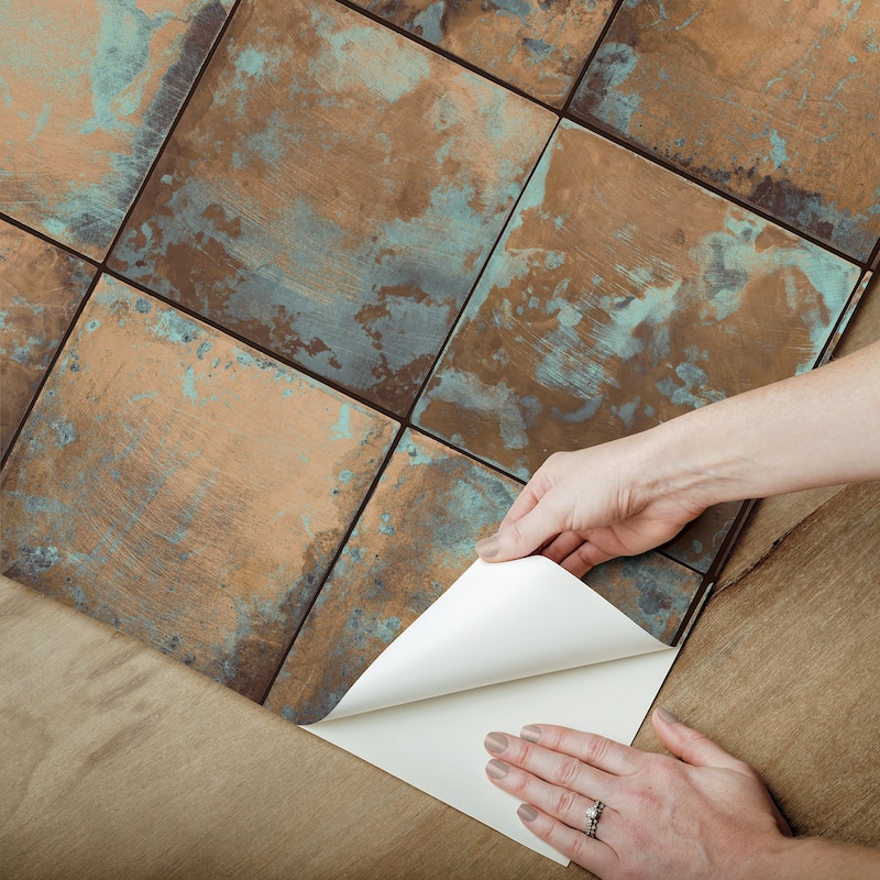 NuWallpaper Metal Sheet Copper Peel and Stick Wallpaper