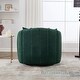 preview thumbnail 15 of 31, 40.35"W Upholstered Oversized Accent Barrel Chair and Half Cozy 360°Swivel Sofa with 3 Pillows, Pumpkin-Shape Club Armchair