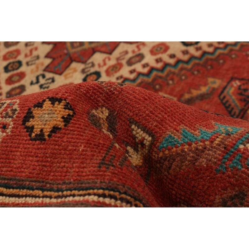 ECARPETGALLERY Hand-knotted Melis Red Wool Rug - 5'6 x 8'4