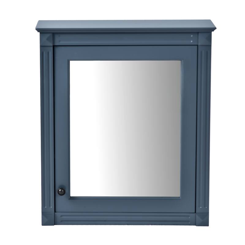 24'' x 27'' Wall Mounted Bathroom Storage Cabinet with Mirror, Medicine Cabinet with Height Adjustable Shelf