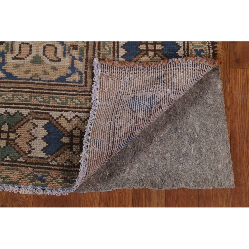 Garden Design Bakhtiari Persian Vintage Rug Geometric Wool Carpet - 6'11"x 9'6"