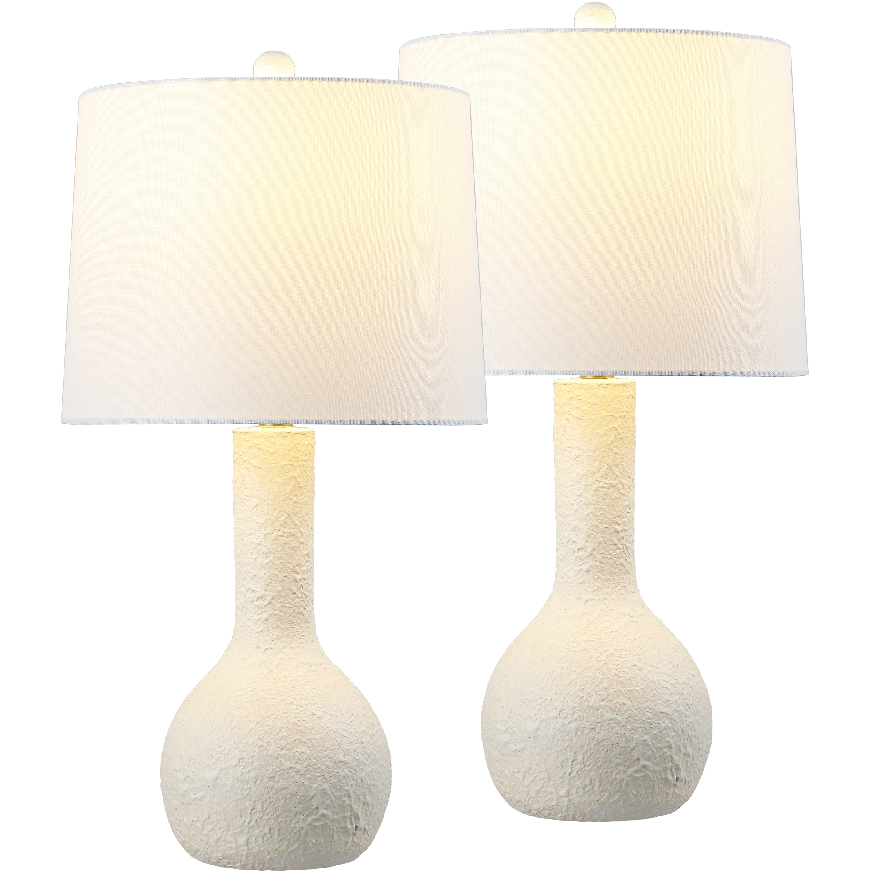 JONATHAN Y Katee 24.75" Resin/Metal Gourd LED Table Lamp, (Set of 2)
