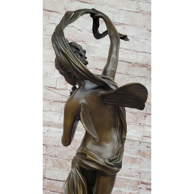 Z. Madri “Venus Emerging From A Conch Shell” – Clical Bronze Sculpture On Marble Base