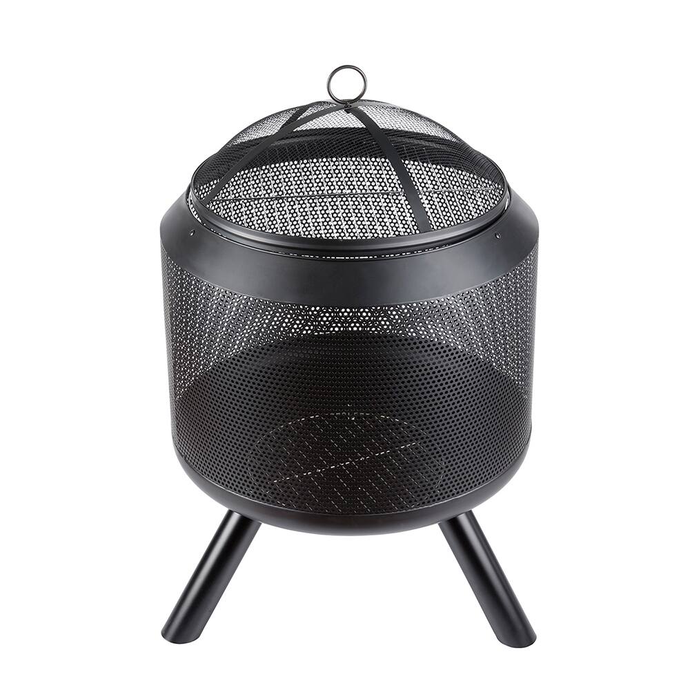 Wood Burning Round Crossweave Fire pit