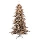preview thumbnail 100 of 131, Glitzhome 6FT/7.5FT/9FT/11FT Snow Flocked Pre-lit Artificial Fir Christmas Trees