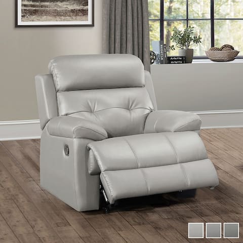 Romilly Leather Match Manual Reclining Chair