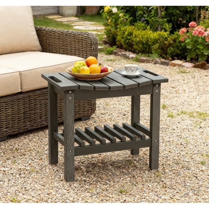 GDFStudio - Maxwell Multi-Purpose Indoor Outdoor Utility Bench with Non-Slip Support and Storage Design - Storage Shelf Bench