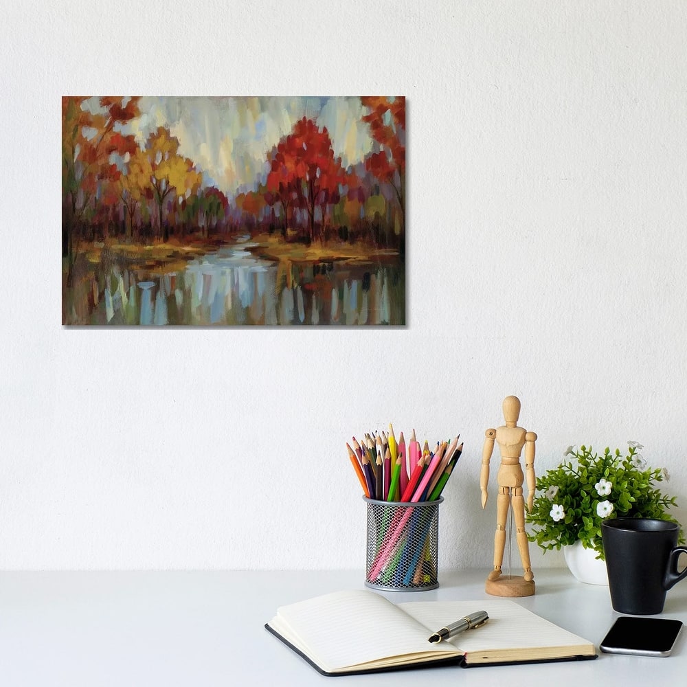 iCanvas "Fall Aquarelle" by Silvia Vassileva Canvas Print