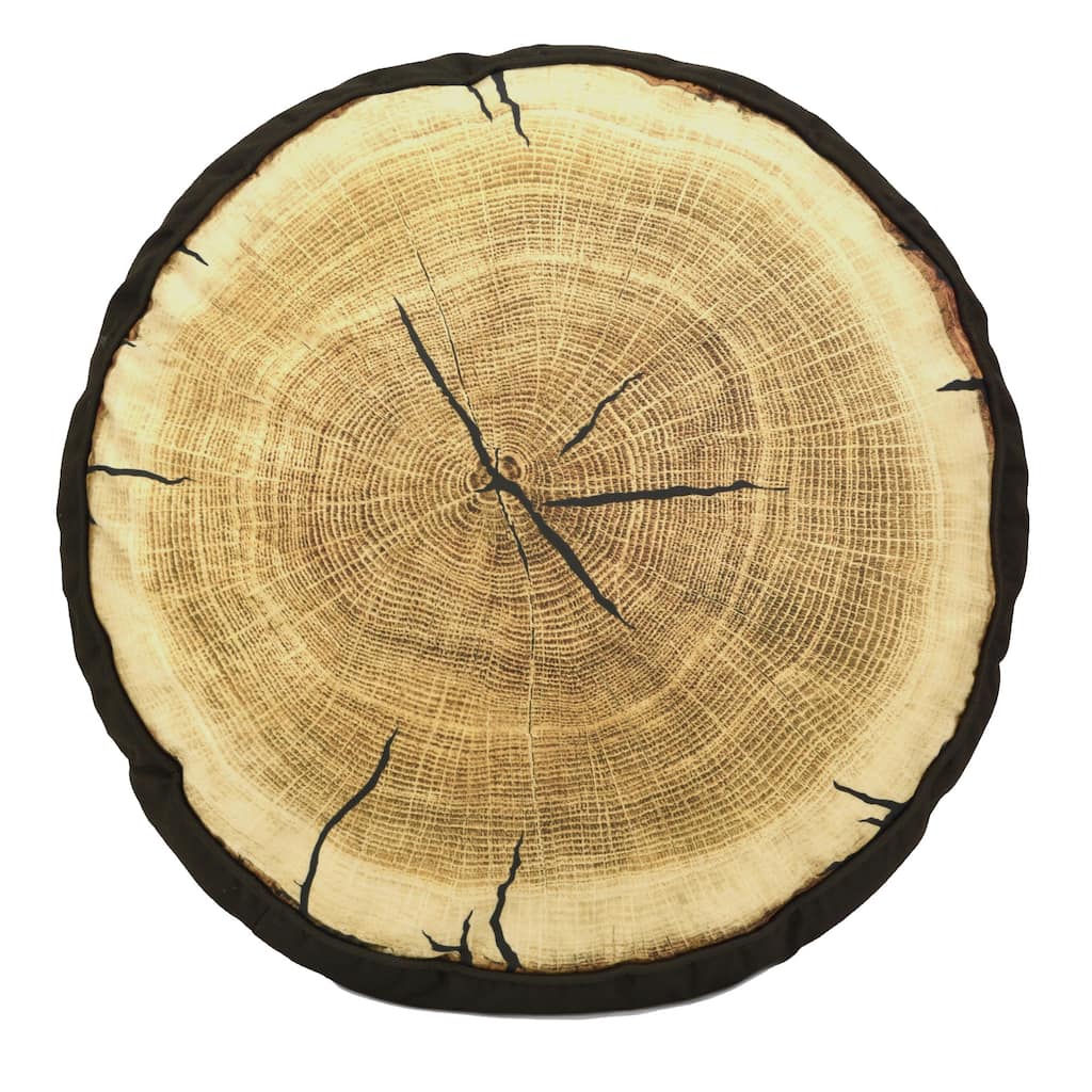 Donna Sharp Painted Bear "Tree Ring" Polyester Decorative Pillow