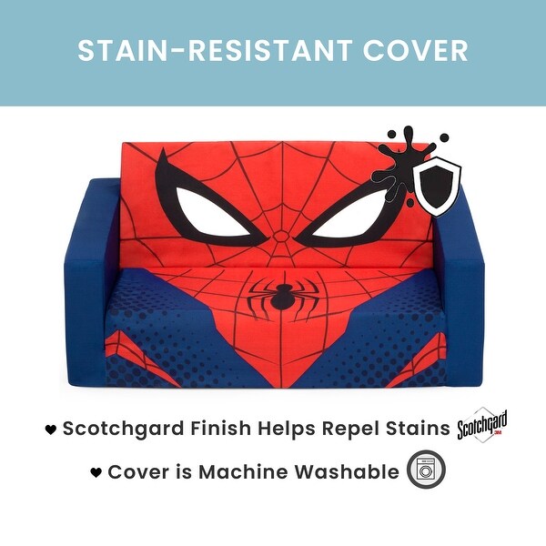 Spider Man Cozee Flip Out Sofa 2 in 1 Convertible Sofa to Lounger for Kids by Delta Children On Sale Bed Bath Beyond 34611011