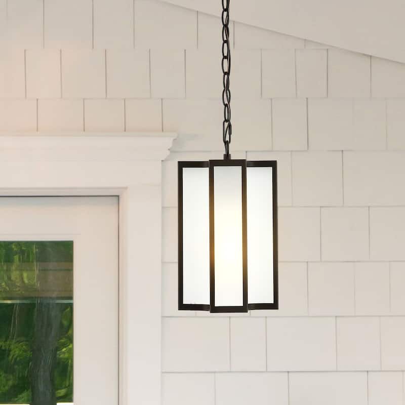 SAFAVIEH Lighting Noria 8" Outdoor Pendant - 8" W x 8" D x 17-89" H - 8Wx8Dx89H