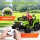 preview thumbnail 22 of 25, 12V Kids Ride-On Car with Remote Control, Ride on Truck with Back Trailer, Spring Suspension, & Seatbelt - Electric Vehicle