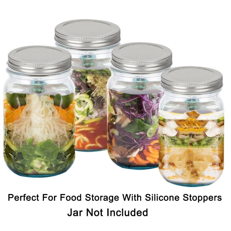 10 Pcs Metal Mason Jar Lids for Wide Mouth Mason Canning Jars Caps - 10pcs
