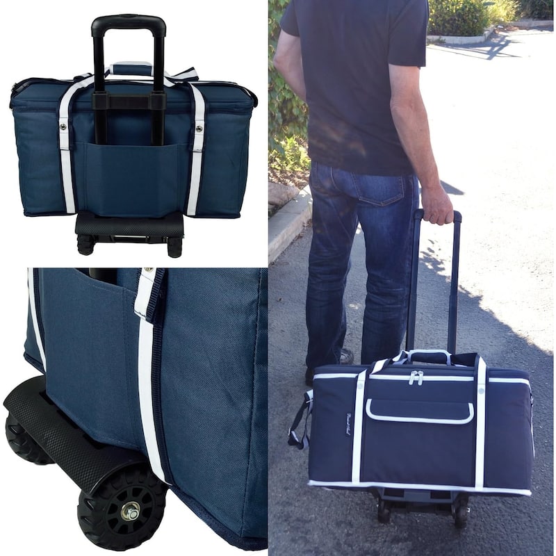 Illinois University Fighting Illini Collapsible Cooler on Wheels